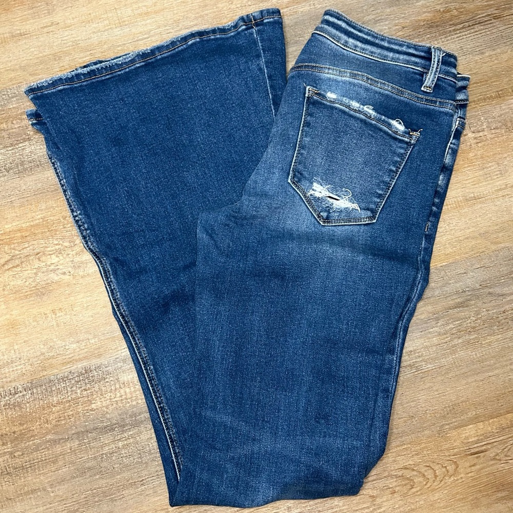 Flying Monkey Dark Blue Flare Jeans
